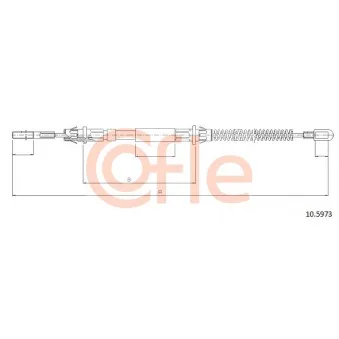 COFLE 10.5973 - Tirette à câble, frein de stationnement