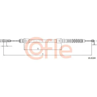 COFLE 10.8184 - Tirette à câble, frein de stationnement