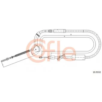 Tirette à câble, frein de stationnement COFLE OEM A1694201685