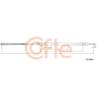 COFLE 10.9840 - Tirette à câble, frein de stationnement