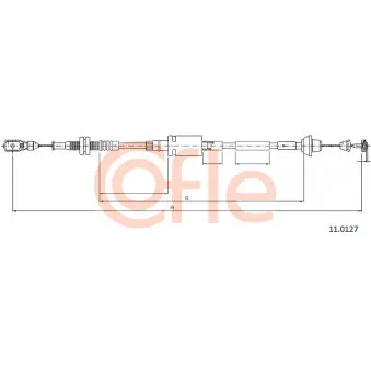 COFLE 11.0127 - Câble d'accélération