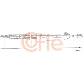Câble d'accélération COFLE [11.0177]