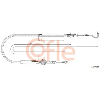 COFLE 11.0636 - Câble d'accélération