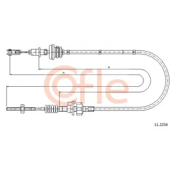 COFLE 11.2256 - Tirette à câble, commande d'embrayage