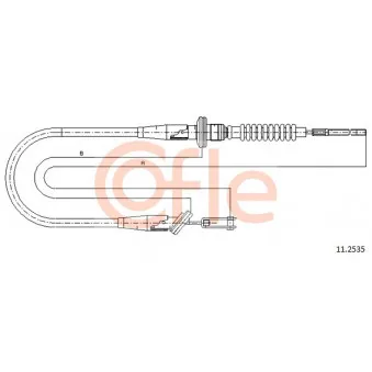 COFLE 11.2535 - Tirette à câble, commande d'embrayage