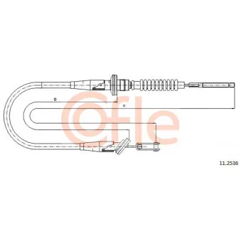 Tirette à câble, commande d'embrayage COFLE OEM 55555830