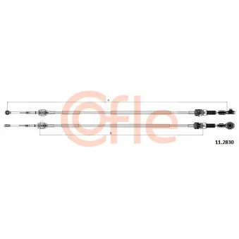 COFLE 11.2830 - Tirette à câble, boîte de vitesse manuelle