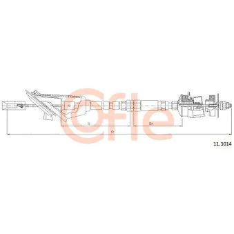 Tirette à câble, commande d'embrayage COFLE OEM 2150Q5