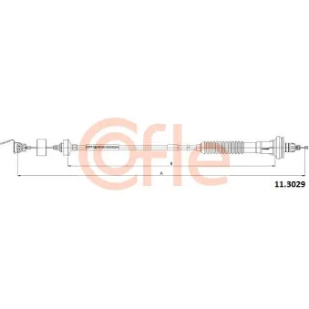 COFLE 11.3029 - Tirette à câble, commande d'embrayage