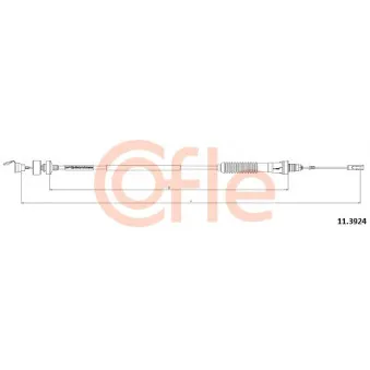 COFLE 11.3924 - Tirette à câble, commande d'embrayage