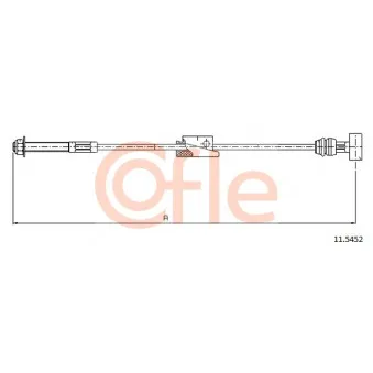 Tirette à câble, frein de stationnement COFLE OEM 1151332