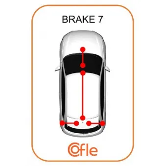 Tirette à câble, frein de stationnement COFLE 11.5479