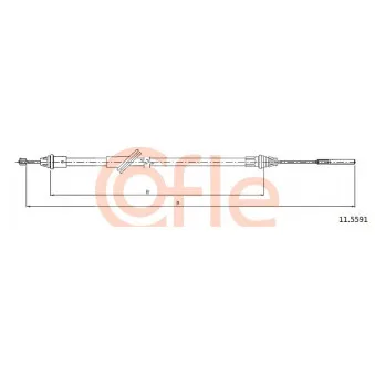 COFLE 11.5591 - Tirette à câble, frein de stationnement