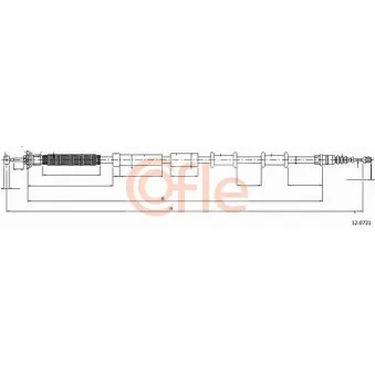 Tirette à câble, frein de stationnement COFLE OEM 55704104