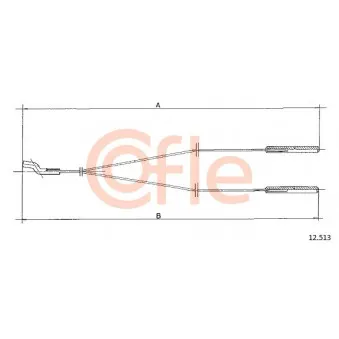 COFLE 12.513 - Tirette de volets de chauffage