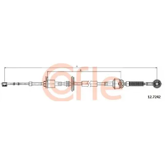 COFLE 12.7242 - Tirette à câble, boîte de vitesse manuelle