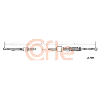 Tirette à câble, boîte de vitesse manuelle COFLE OEM 55186861