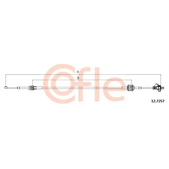 Tirette à câble, boîte de vitesse manuelle COFLE OEM 55199358