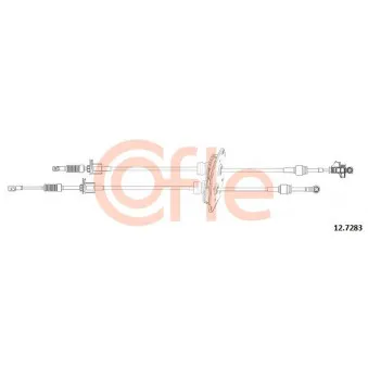 COFLE 12.7283 - Tirette à câble, boîte de vitesse manuelle