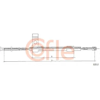 COFLE 122.2 - Tirette à câble, commande d'embrayage