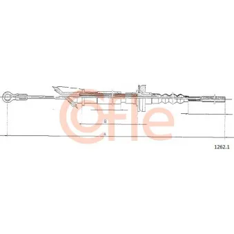 COFLE 1262.1 - Tirette à câble, commande d'embrayage