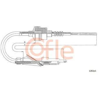COFLE 1282P1 - Tirette à câble, commande d'embrayage