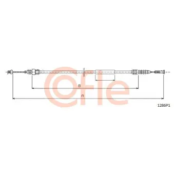 Tirette de capot moteur COFLE 1286P1
