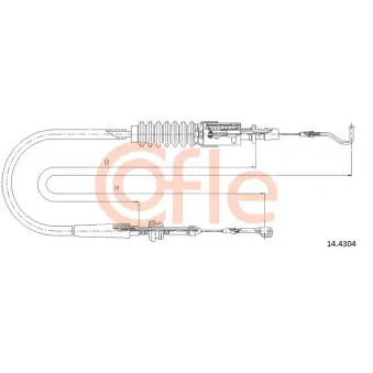 Câble d'accélération COFLE 14.4304