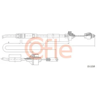 COFLE 15.1210 - Tirette à câble, commande d'embrayage