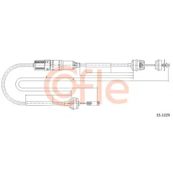 COFLE 15.1229 - Tirette à câble, commande d'embrayage