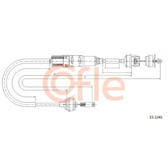 COFLE 15.1241 - Tirette à câble, commande d'embrayage