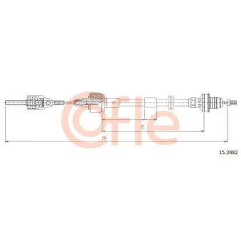 COFLE 15.2682 - Tirette à câble, commande d'embrayage