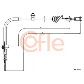 COFLE 15.3010 - Tirette à câble, commande d'embrayage