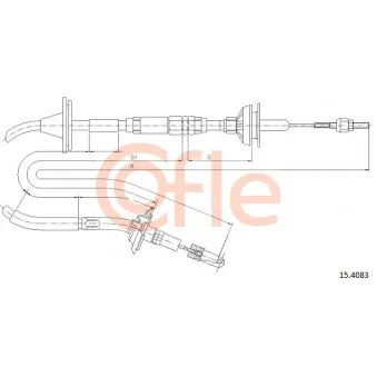 COFLE 15.4083 - Tirette à câble, commande d'embrayage