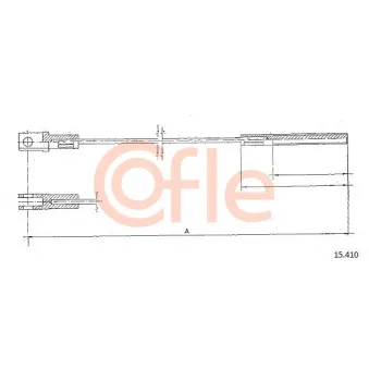 COFLE 15.410 - Tirette à câble, commande d'embrayage