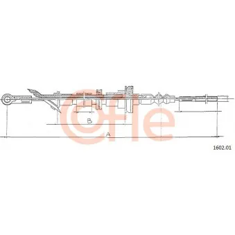 COFLE 1602.01 - Tirette à câble, commande d'embrayage