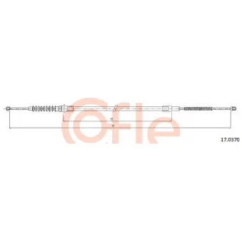 COFLE 17.0370 - Tirette à câble, frein de stationnement