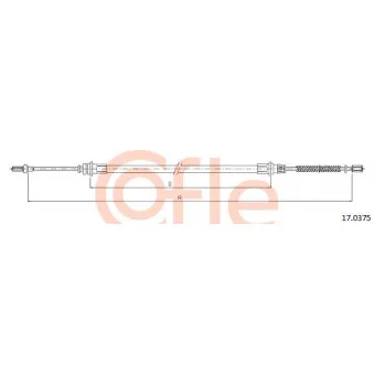 Tirette à câble, frein de stationnement COFLE 17.0375