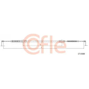 COFLE 17.0388 - Tirette à câble, frein de stationnement