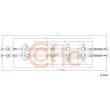 COFLE 17.0587 - Tirette à câble, frein de stationnement