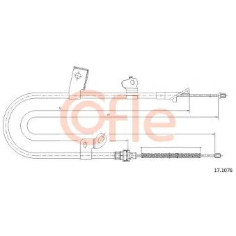 Tirette à câble, frein de stationnement COFLE OEM 464300D010
