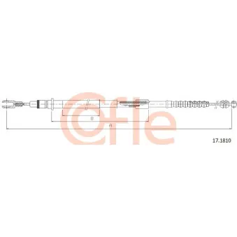 COFLE 17.1810 - Tirette à câble, frein de stationnement