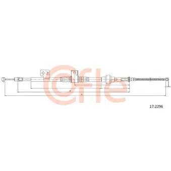 COFLE 17.2296 - Tirette à câble, frein de stationnement