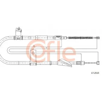 Tirette à câble, frein de stationnement COFLE OEM 5976002020