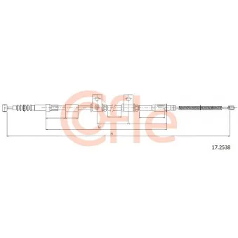 Tirette à câble, frein de stationnement COFLE OEM 597703A300