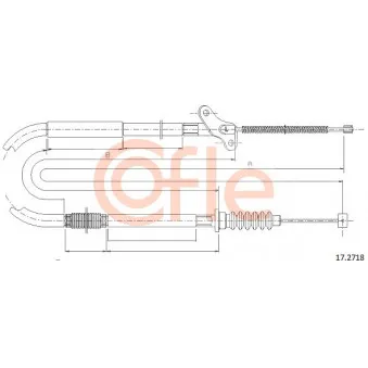 COFLE 17.2718 - Tirette à câble, frein de stationnement