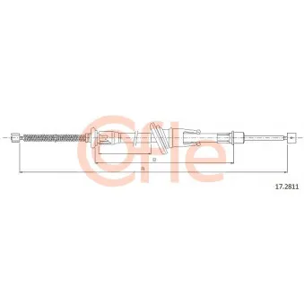 COFLE 17.2811 - Tirette à câble, frein de stationnement