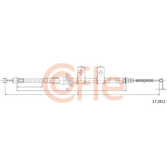 COFLE 17.2812 - Tirette à câble, frein de stationnement
