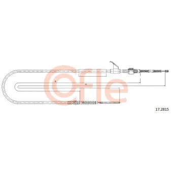 COFLE 17.2815 - Tirette à câble, frein de stationnement