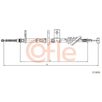Tirette à câble, frein de stationnement COFLE OEM 5442060A00